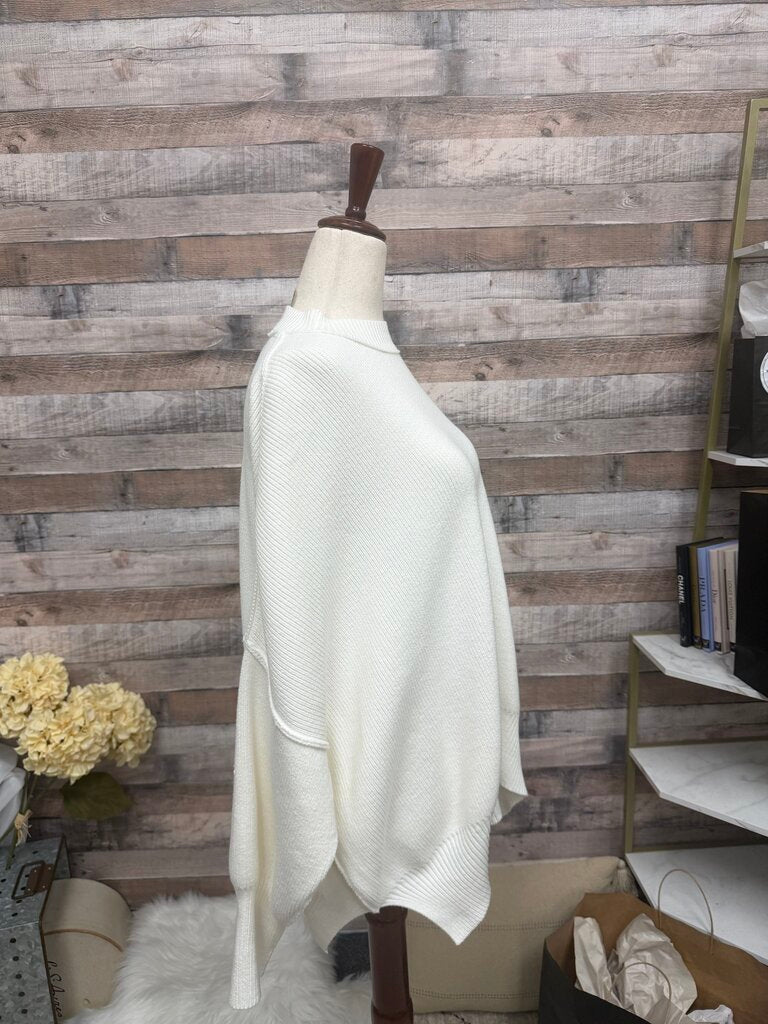 Free People White Easy Street Sweater