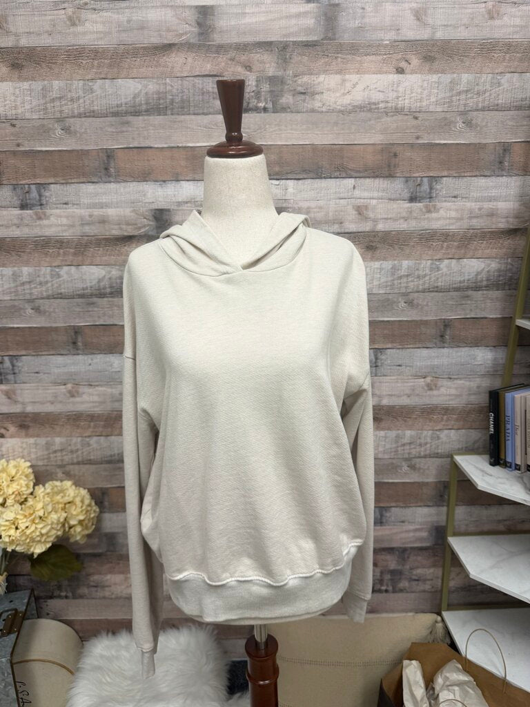 Aritzia t.la Oatmeal Cropped Hoodie