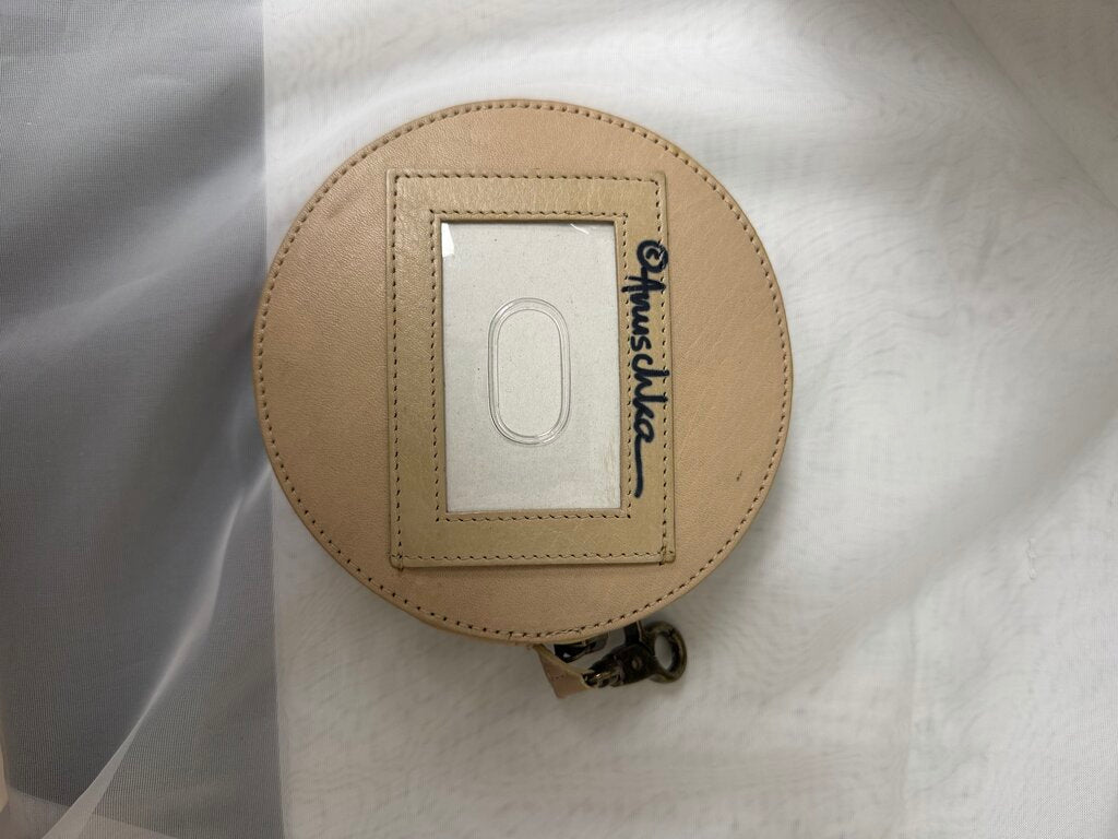 NWT Anuschka Almond Round Jewelry Bag