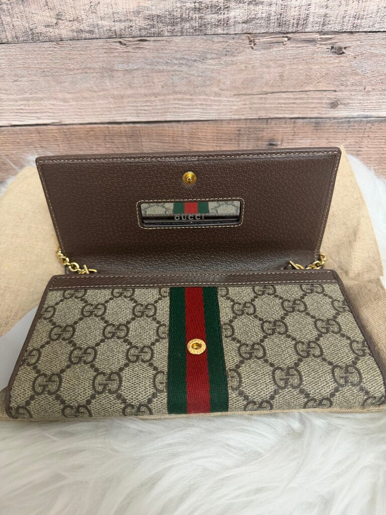 Gucci Ophidia Canvas & Leather Contiental Wallet