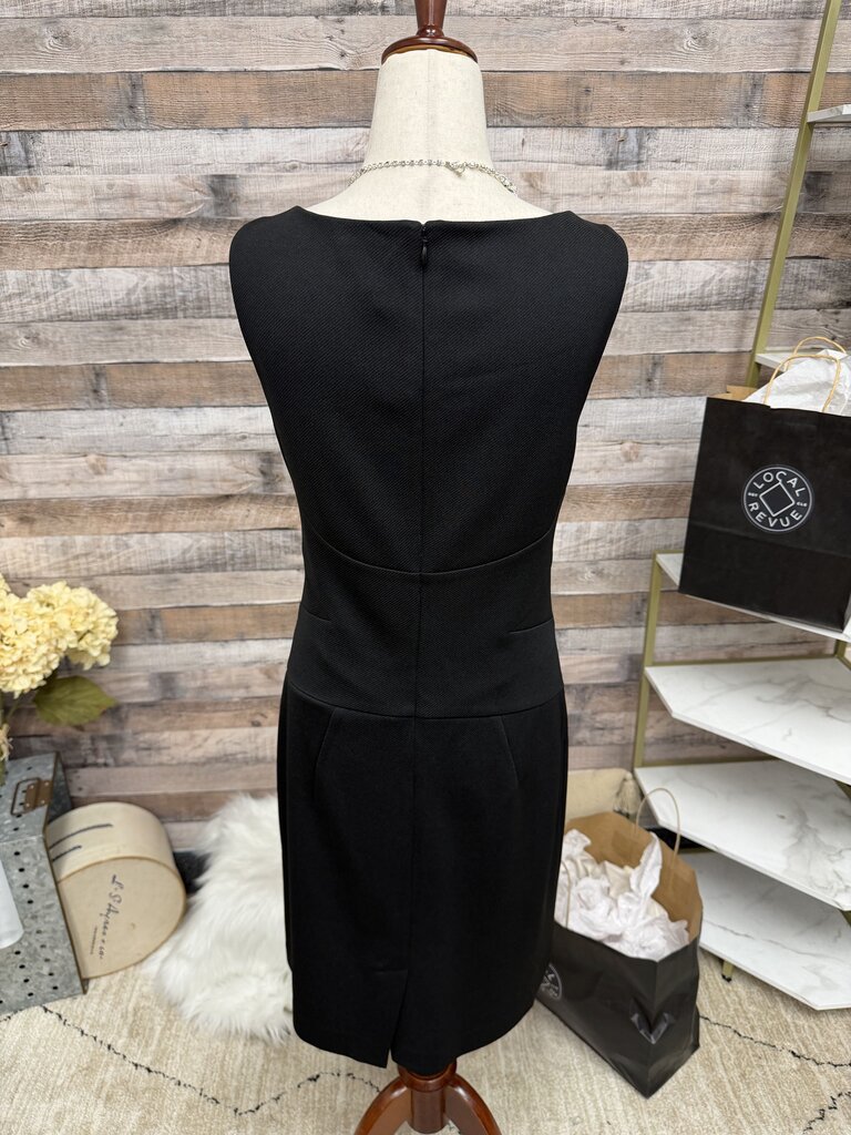 Ann Taylor Black Sleeveless Sheath Dress