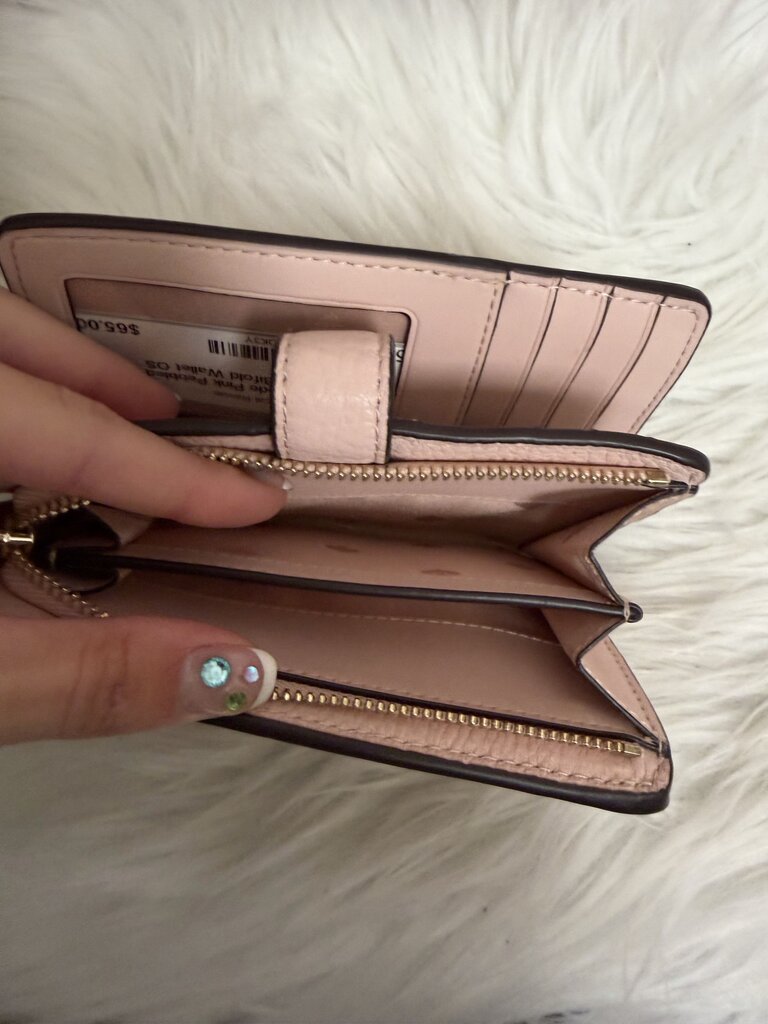 Kate Spade Pink Pebbled Leather Bifold Wallet