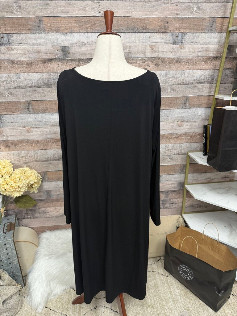 Nina Leonard Black Stud Embellished Top 1