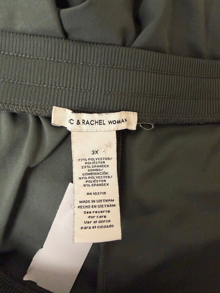 Zac & Rachel Woman Olive Green Knit Joggers