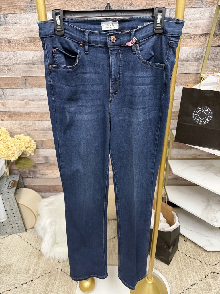 Nicole Miller Blue Dark Wash Skinny Jeans