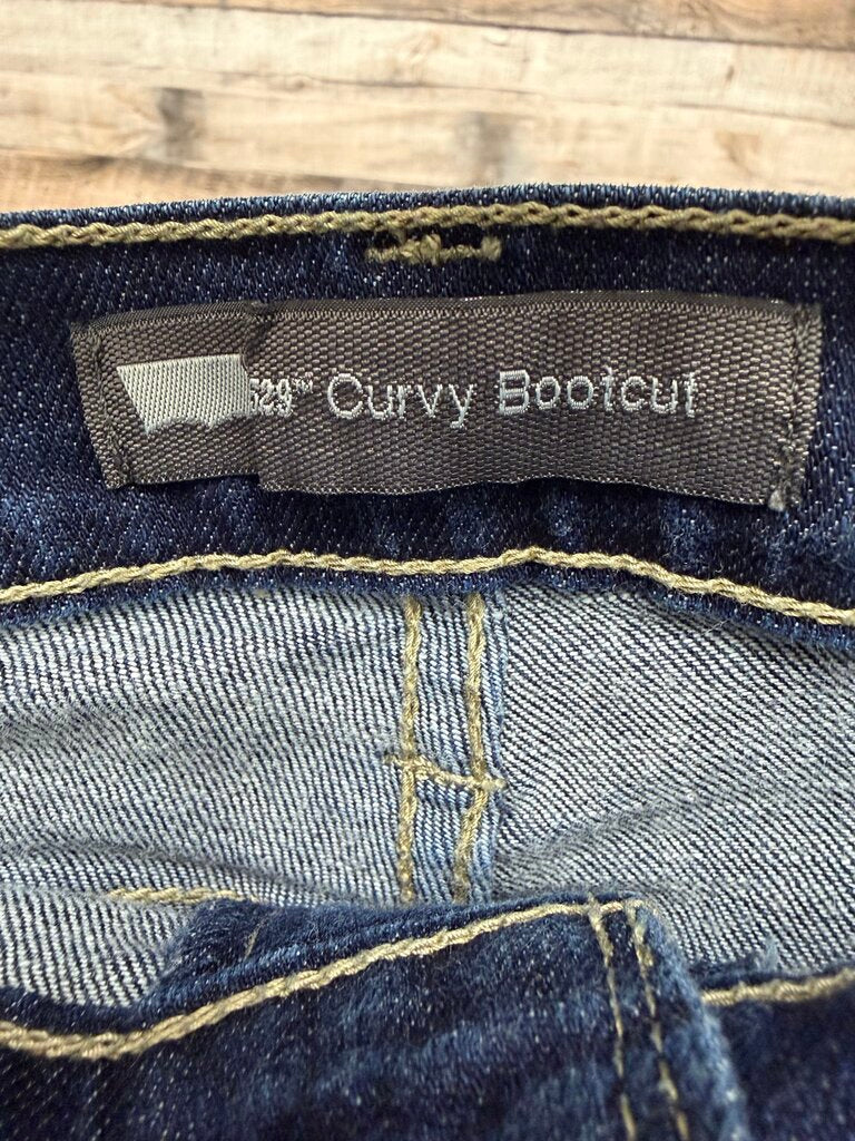 Levi's 529 Dark Wash Curvy Bootcut Jeans