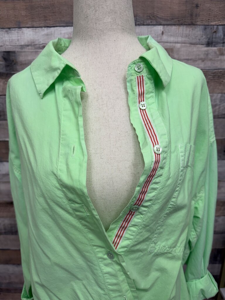 Sundry Green Long Sleeve Collared Shirt