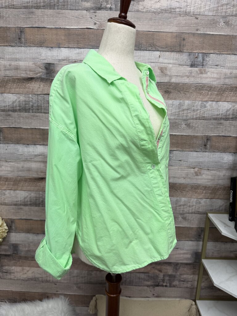 Sundry Green Long Sleeve Collared Shirt