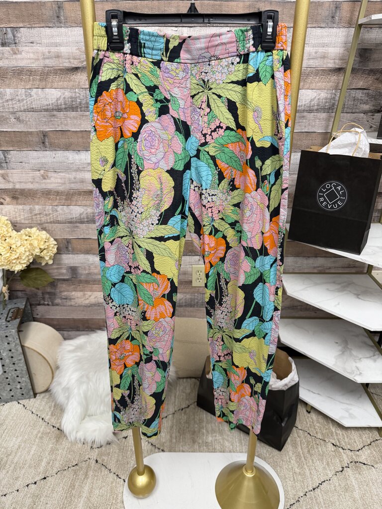 Momoni Multi Color Floral Print Pants