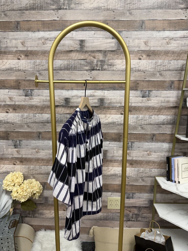 Apiece Apart Navy & White Striped Set