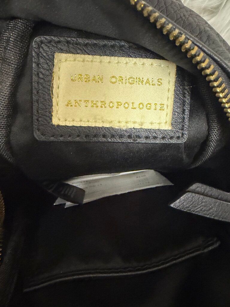 Urban Original Black Faux Leather Belt Bag