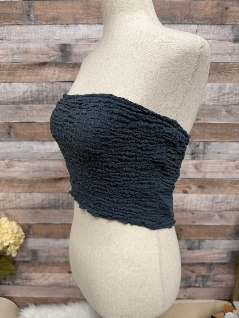 O'Neill Navy Textured Knit Crop Top