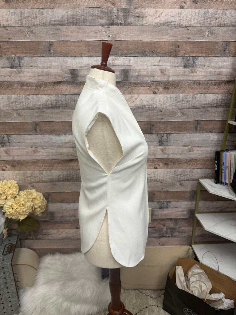 NWT COMMENSE White Long Style Vest