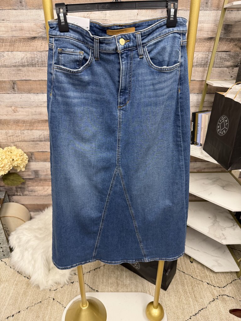 NWT Joe's Jeans Dark Wash Midi Denim Skirt