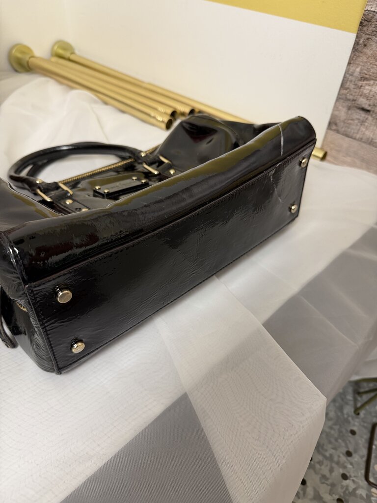 Kate Spade Black Patent Leather Structured Bag