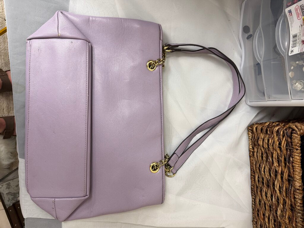 Anne Klein Leo Legacy Lavender Tote Handbag Made Of Vegan Leather