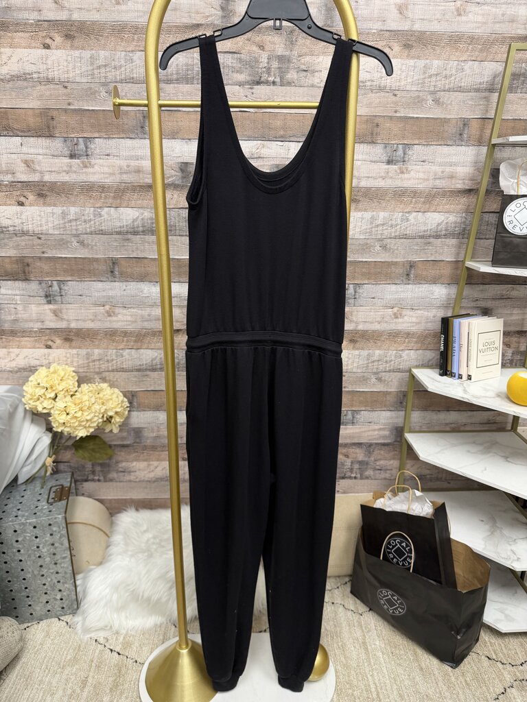 Athletic Brooklyn Black Sleeveless Jumpsuit