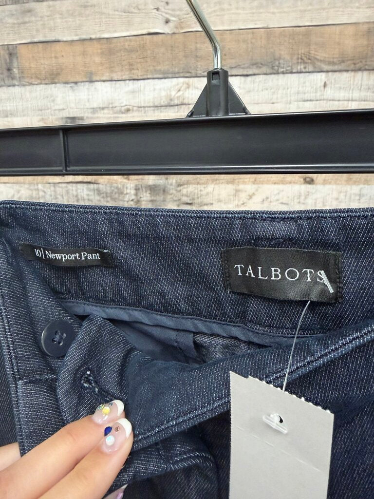 Talbots Navy Classic Straight Leg Pants