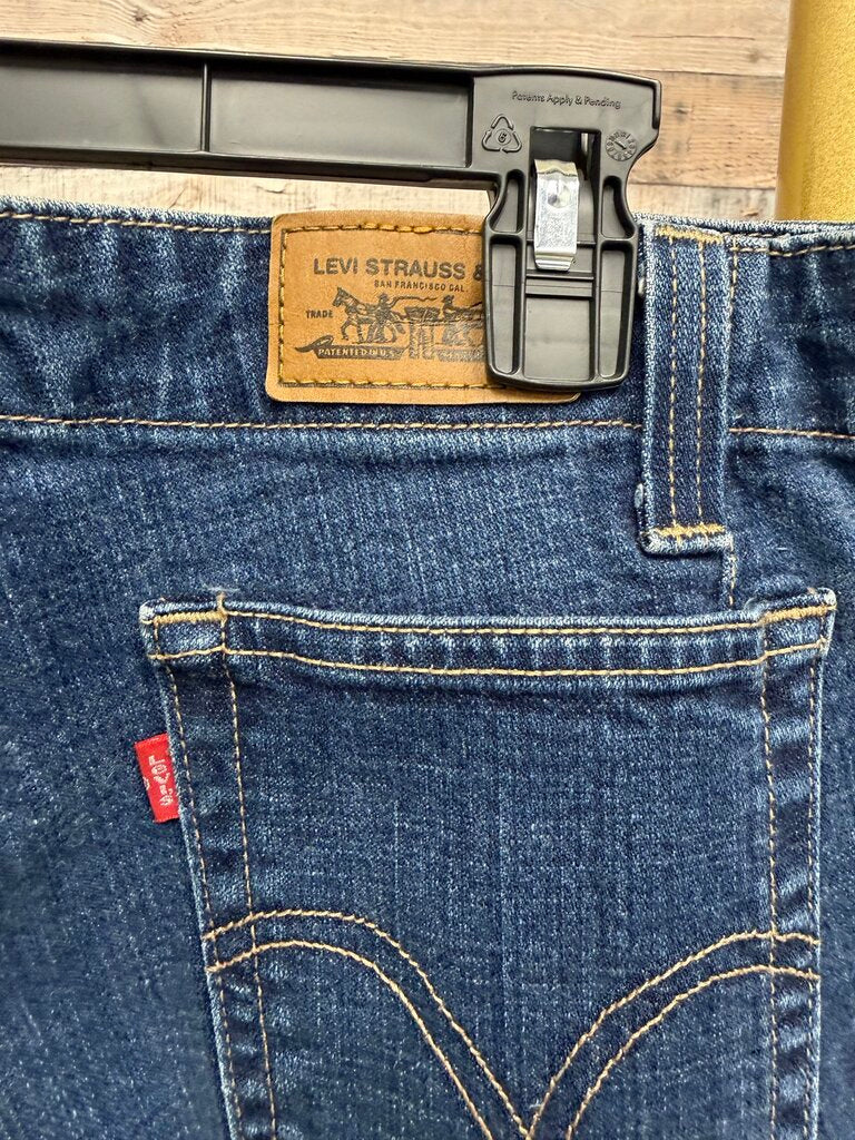 Levi's 535 Dark Wash Navy Bootcut Jeans