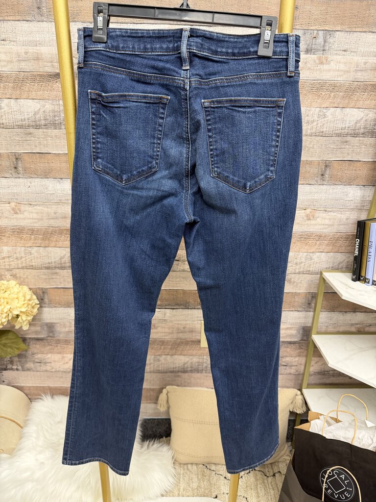 LOFT Dark Wash Navy Straight Leg Jeans