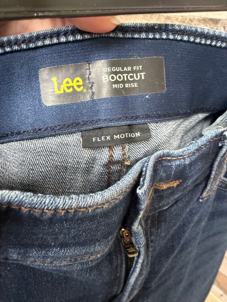Lee Regular Fit Bootcut Mid Rise Navy Jeans