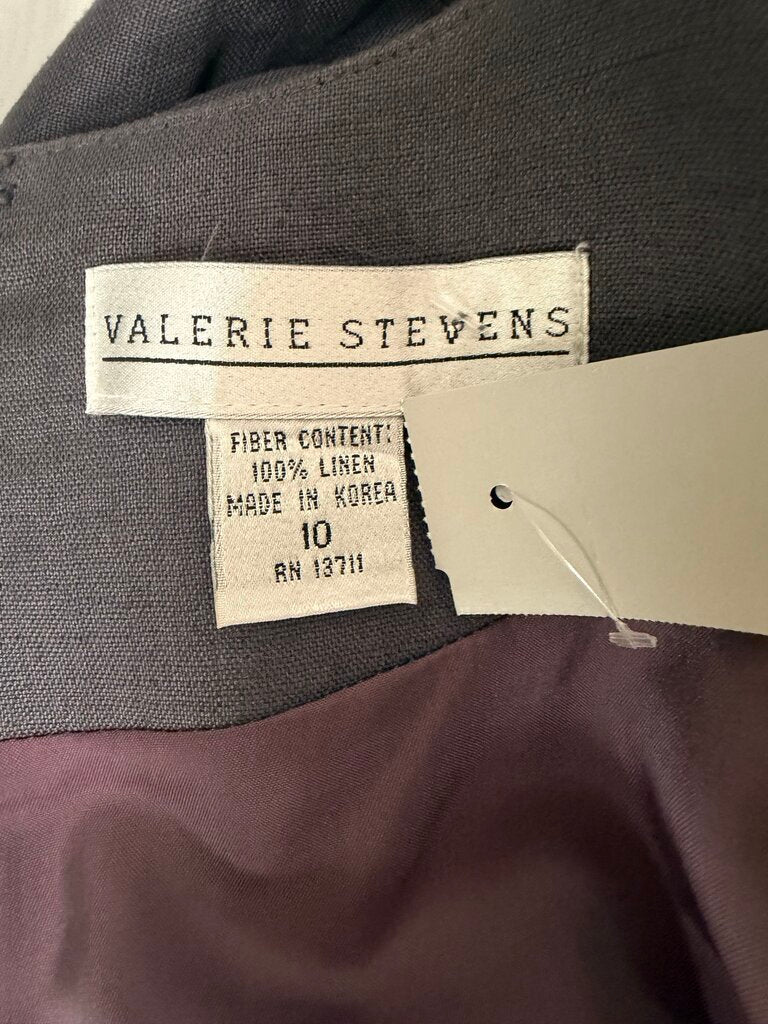 Valerie Stevens Grey Short Sleeve Sheath Dress
