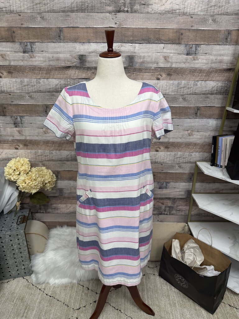Joules Riviera Multi Color Striped Shift Dress