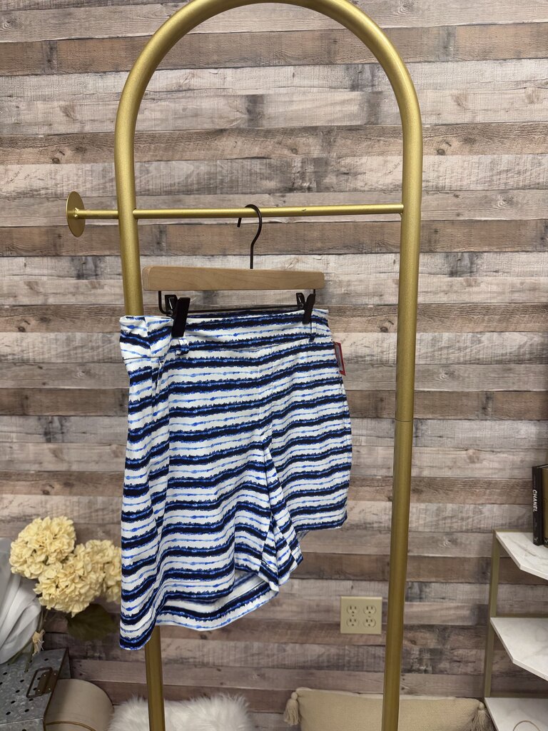 NWT Spanx Blue/White Stripe Design Shorts