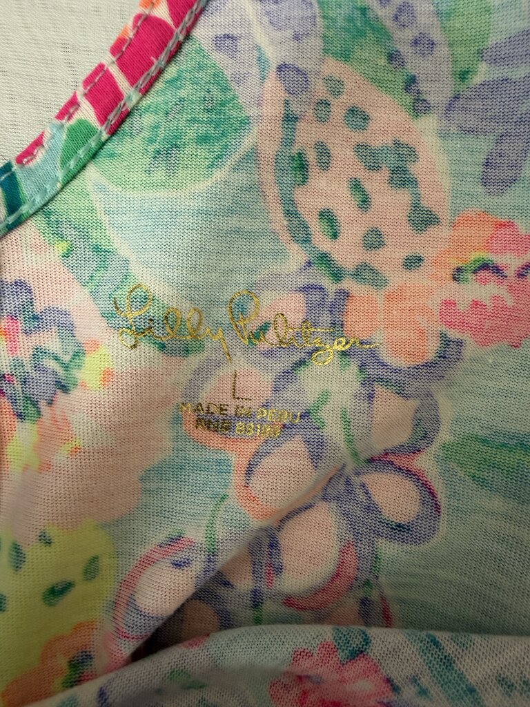 Lilly Pulitzer Multi Color Tropical Print Dress Shift Dress