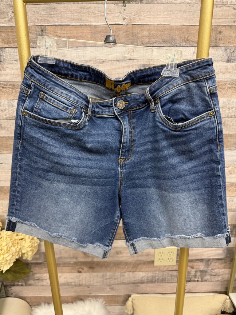 KUT From The Kloth Cut Off Denim Shorts Mid Rise Cut Off Style