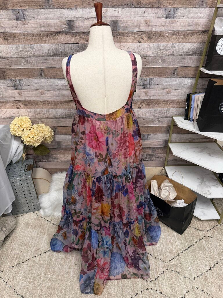 Francesca's Audrey Parks Floral Tiered Maxi