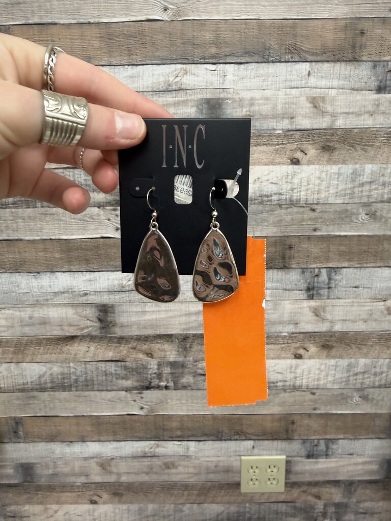 INC International Concepts Silver Drop Earrings
