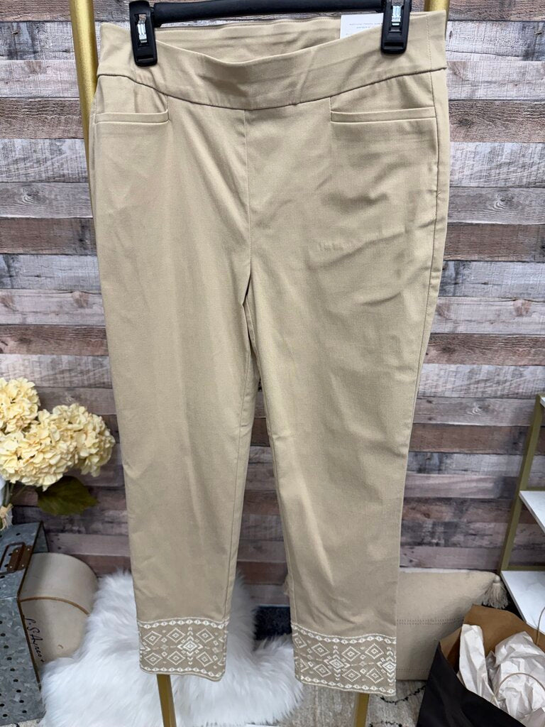 NWT Chico's Tan Capri Pants