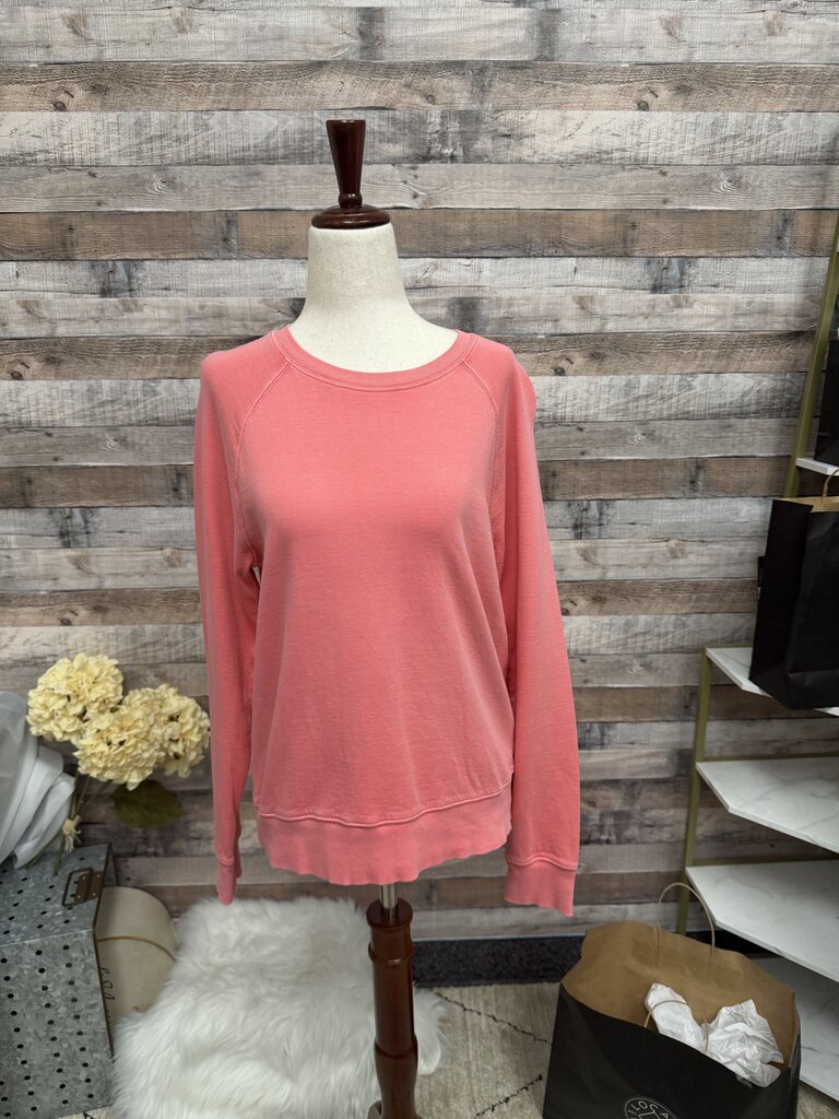 Athleta Coral Knit Crewneck Sweatshirt