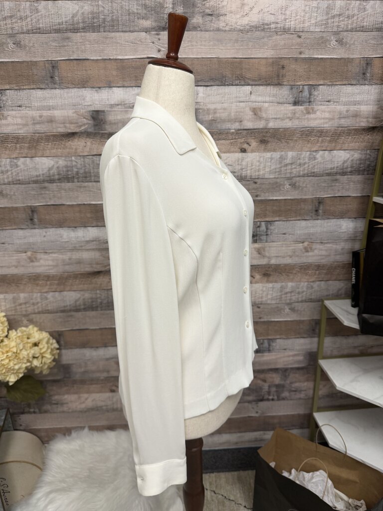 Jones New York White Button Down Blouse