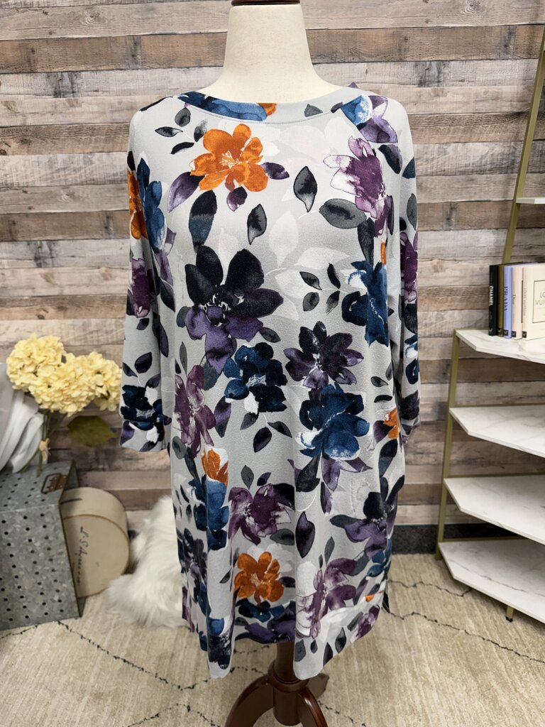 Simply Vera Wang Floral Print Pullover Dress