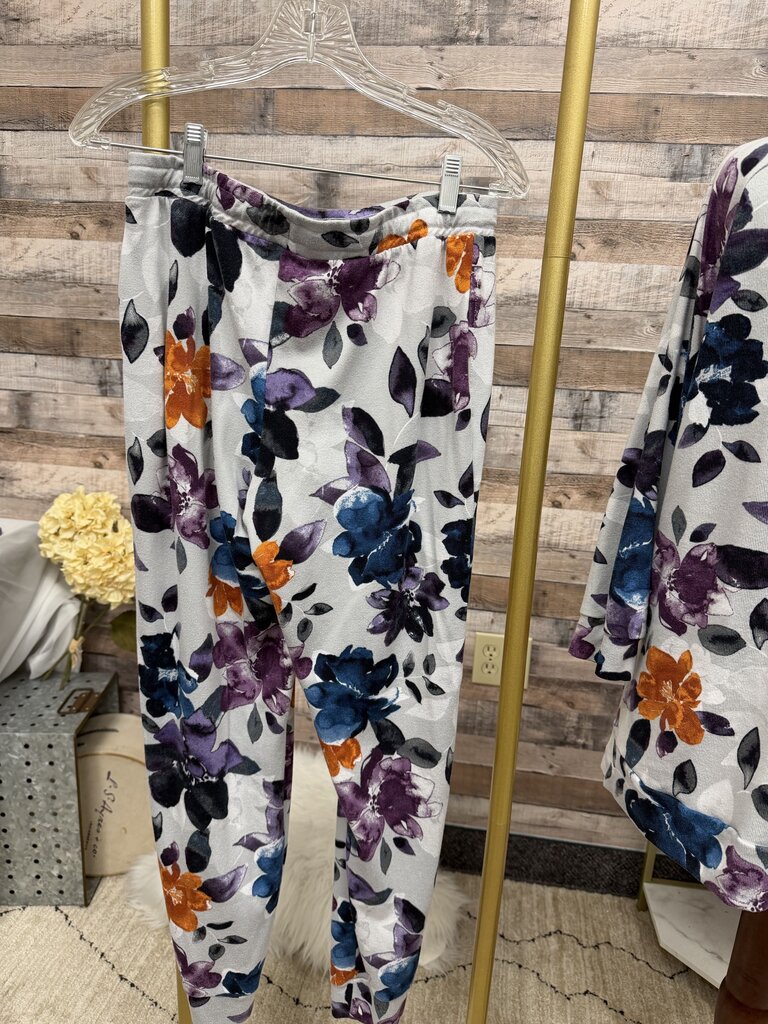 Simply Vera Wang Floral Print Set With Sweatshirt and Joggers