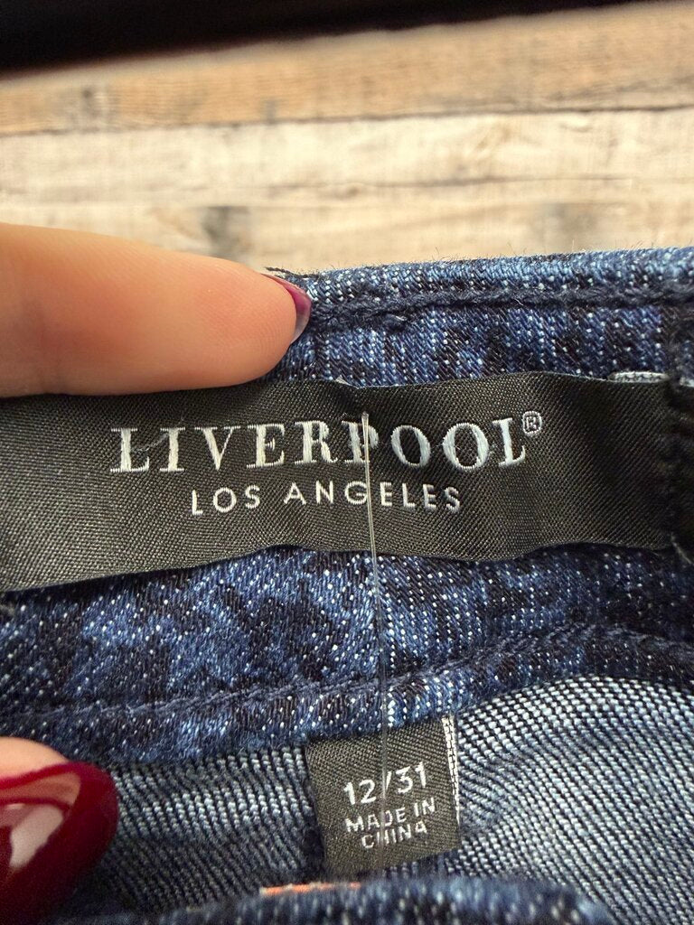Liverpool Los Angeles Blue Ponte Knit Pants