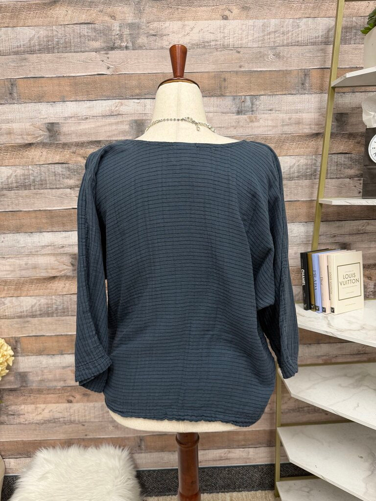 Prairie Underground Ribbed Knit 3/4 Sleeve Top