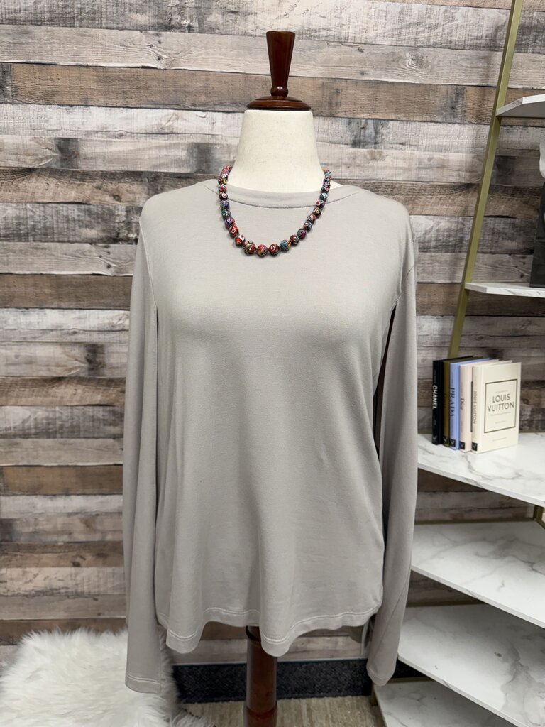 Kai Rieman Grey Long Sleeve Knit Top