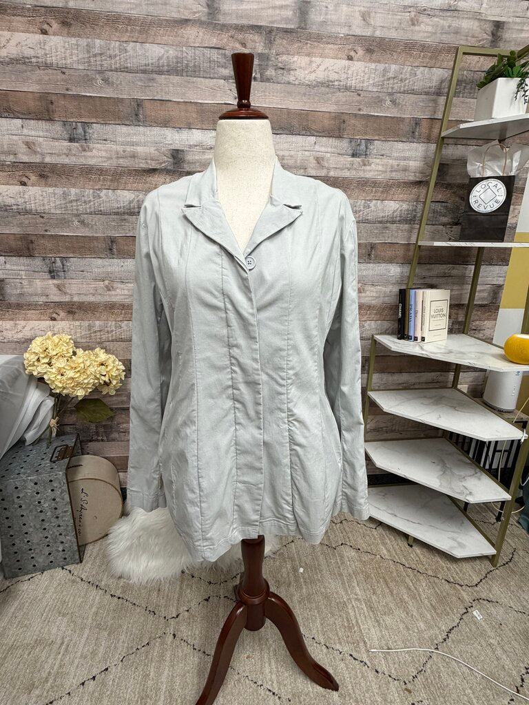 Phillip Lim Grey Long Sleeve Notch Lapel Jacket
