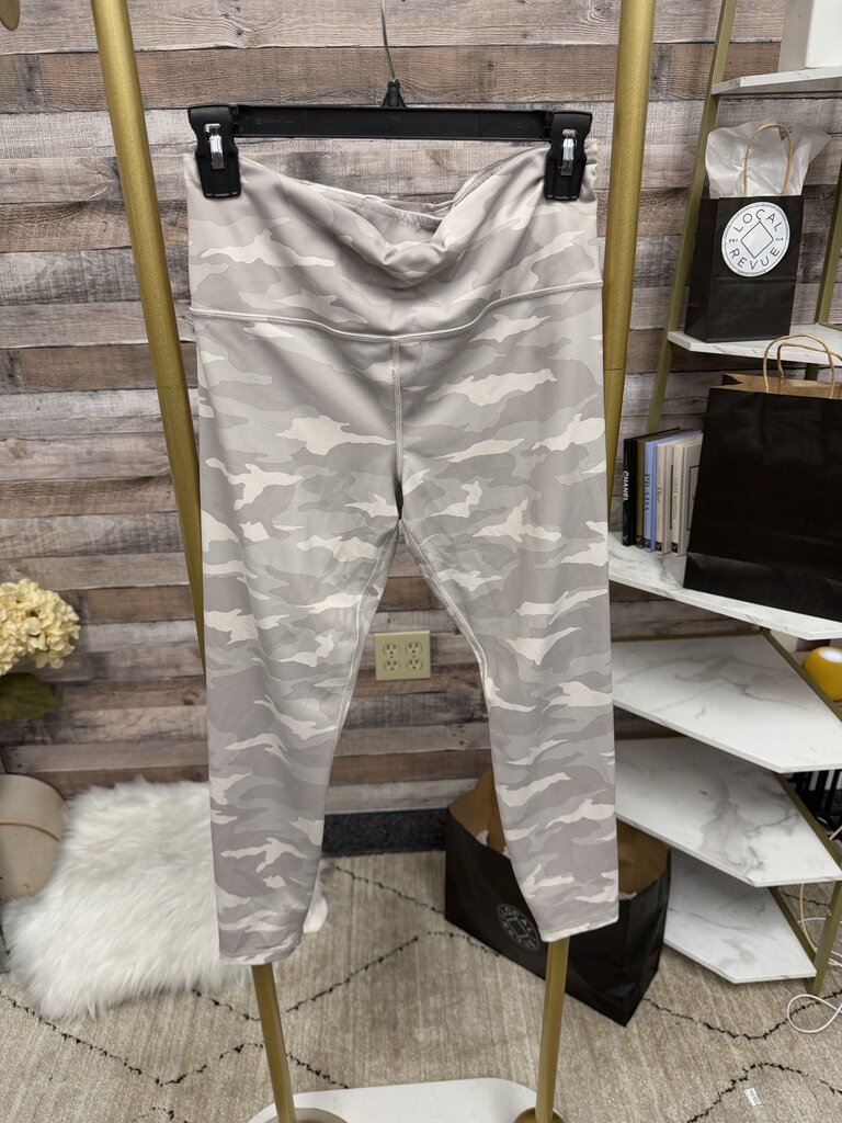 Athleta Elation Taupe Camo Athletic Leggings