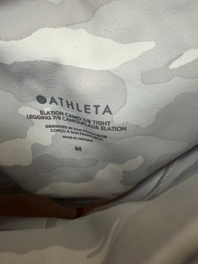 Athleta Elation Taupe Camo Athletic Leggings