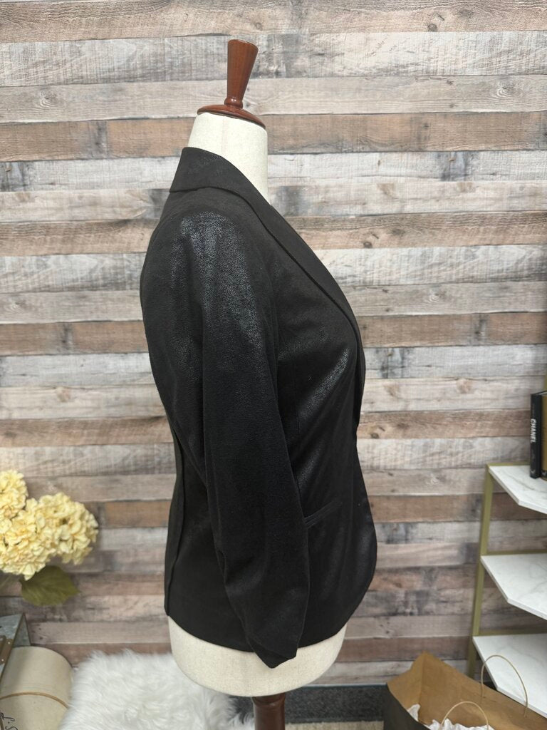 INC International Black Sparkle Blazer Jacket