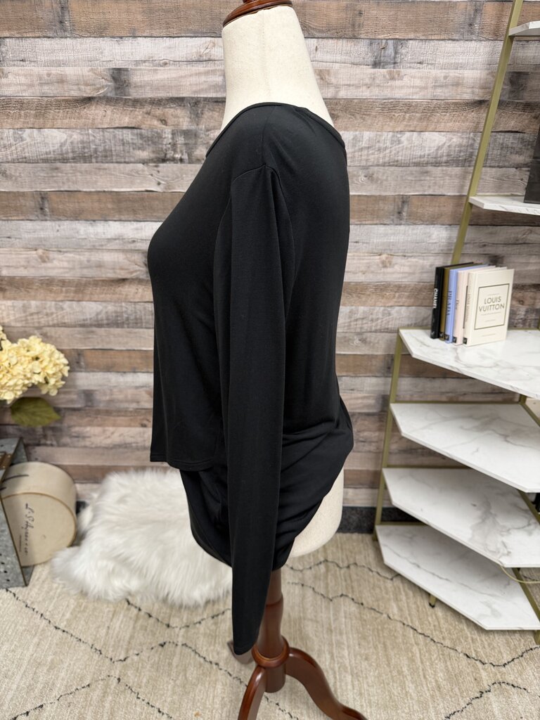 Banana Republic Black Scoop Neck Long Sleeve