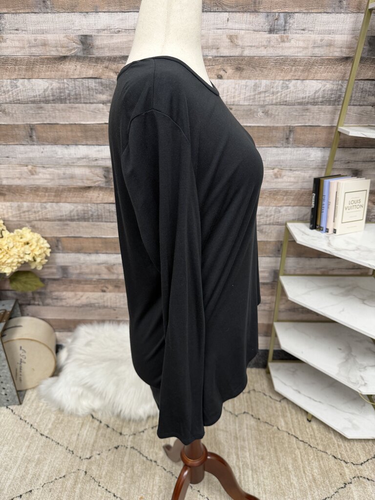 Banana Republic Black Scoop Neck Long Sleeve