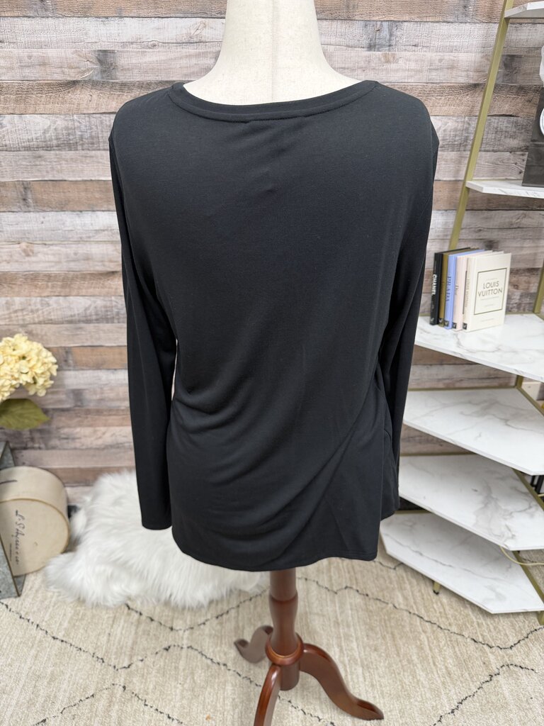 Banana Republic Black Scoop Neck Long Sleeve