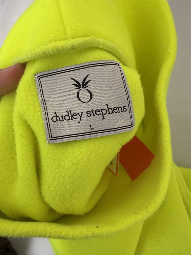 Dudley Stephens Neon Yellow Fleece Turtleneck Pullover