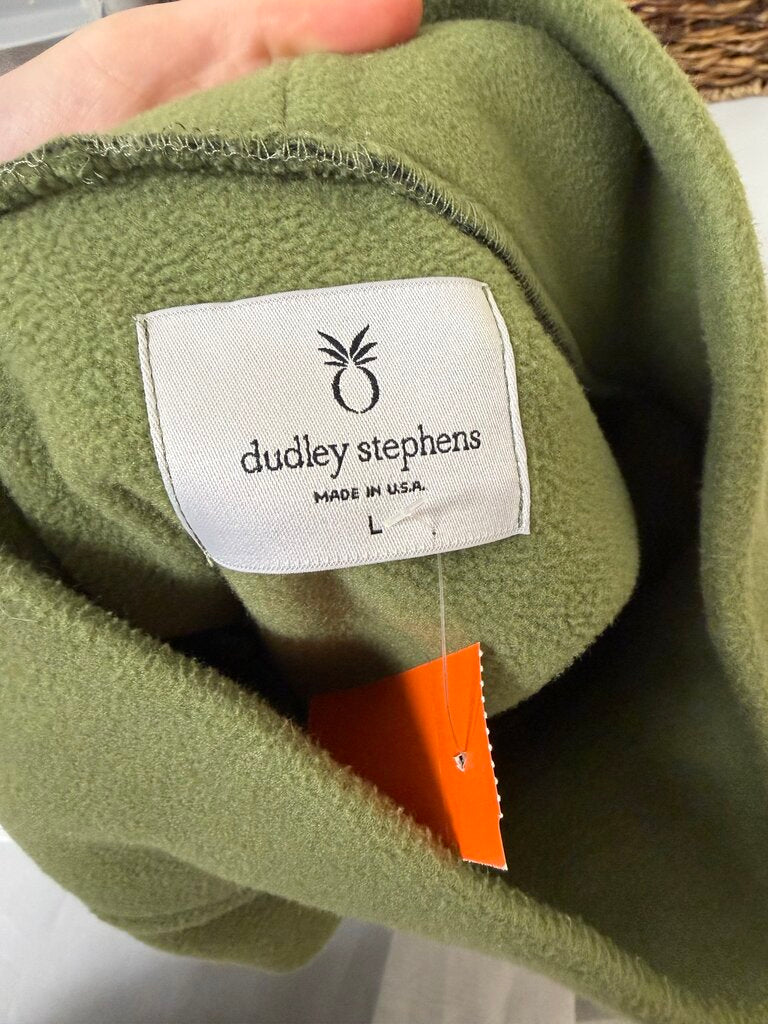 Dudley Stephens Army Green Fleece Turtleneck Pullover
