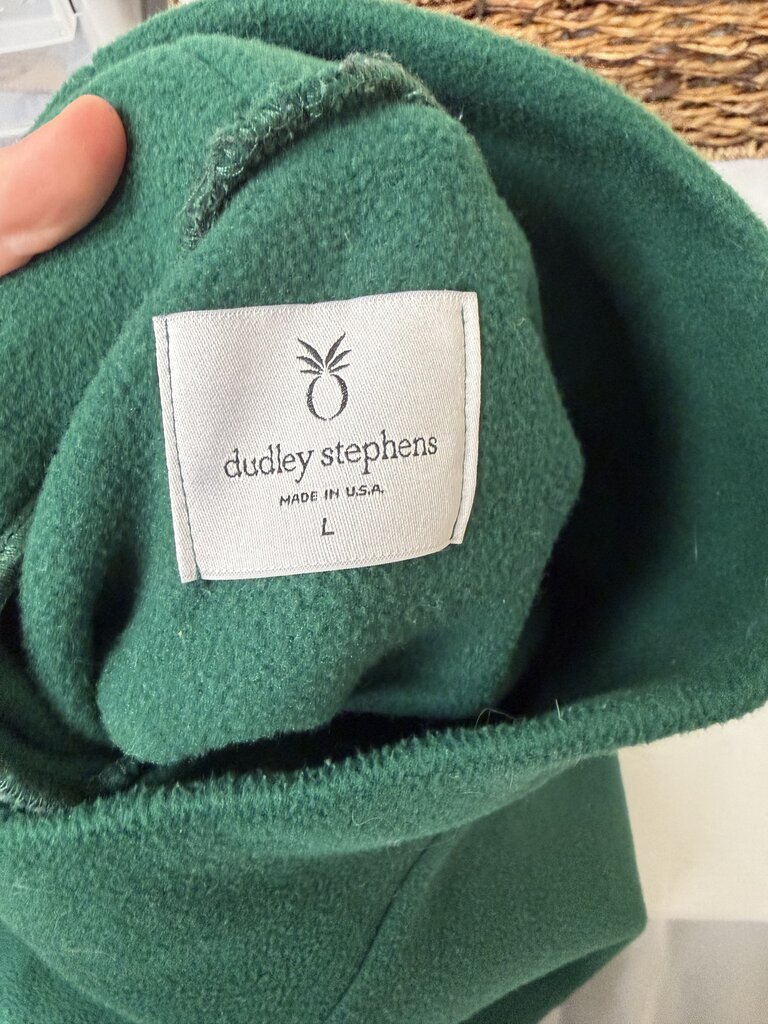 Dudley Stephens Forest Green Fleece Turtleneck Sweater